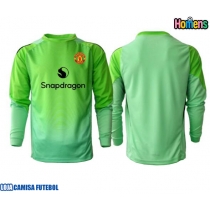 Camisa de Futebol Manchester United Goleiro Equipamento Alternativo 2025-26 Manga Comprida